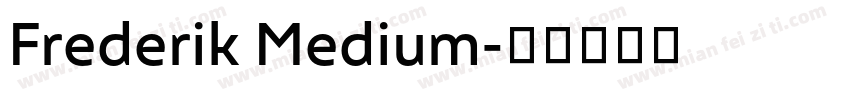 Frederik Medium字体转换